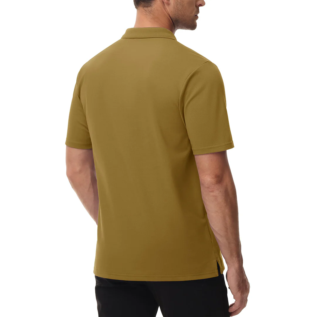 Men's Moisture Wicking Golf Polo Shirts with Pocket