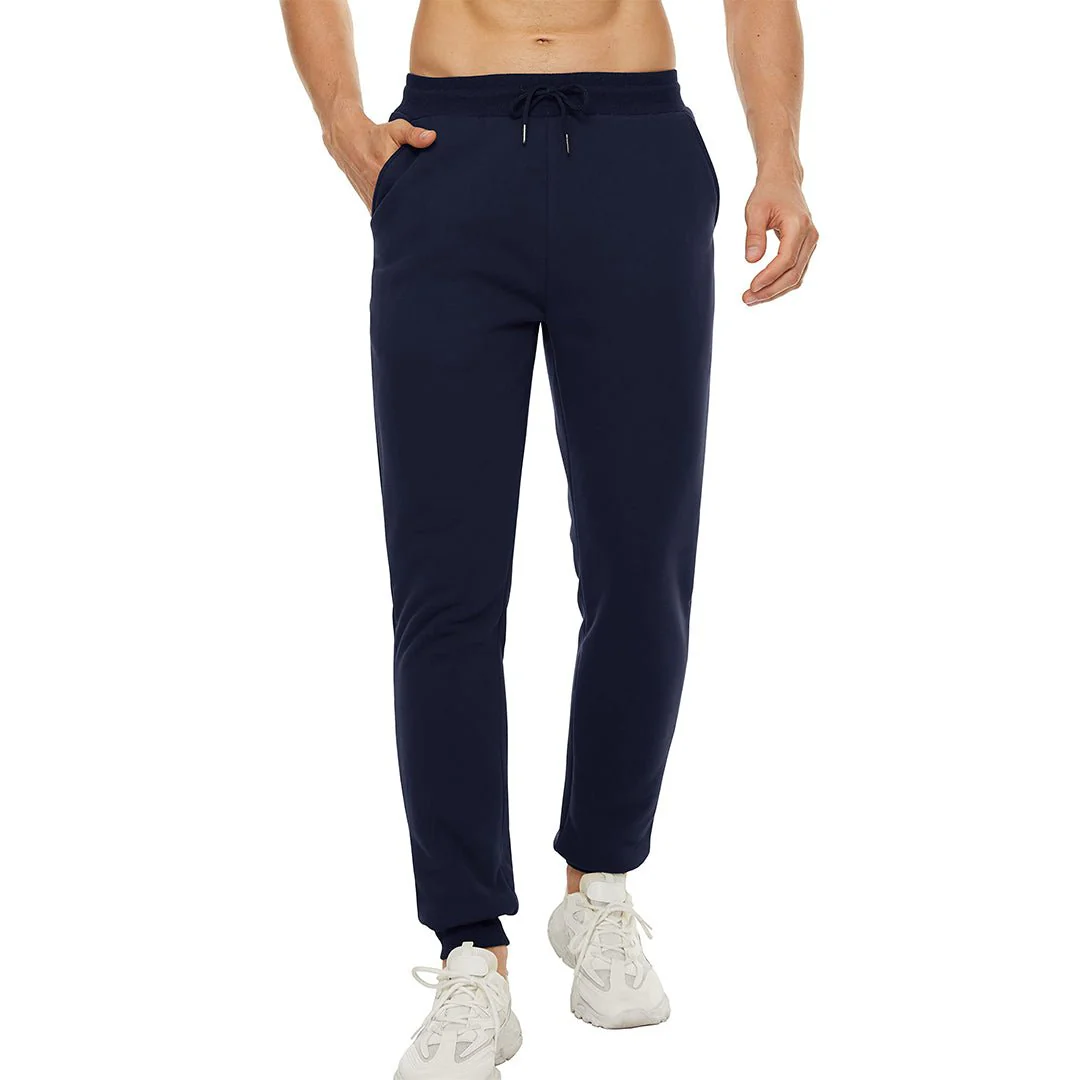 Men's Winter Long Fleece Lined Jogging With Pockets Sweatpants