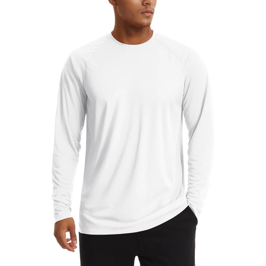 Men's UPF 50+ Long Sleeve Quick Dry Sun Protection Shirt
