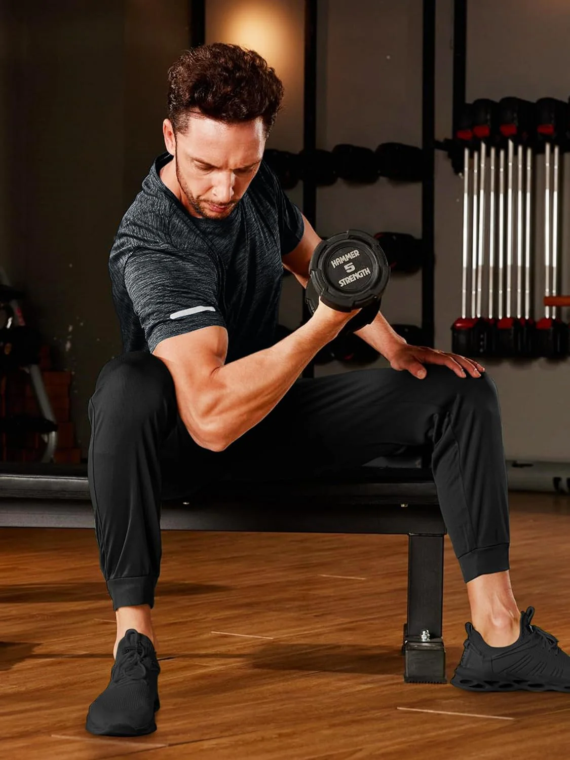 Men's Quick-Dry Workout Crew Neck T-Shirt