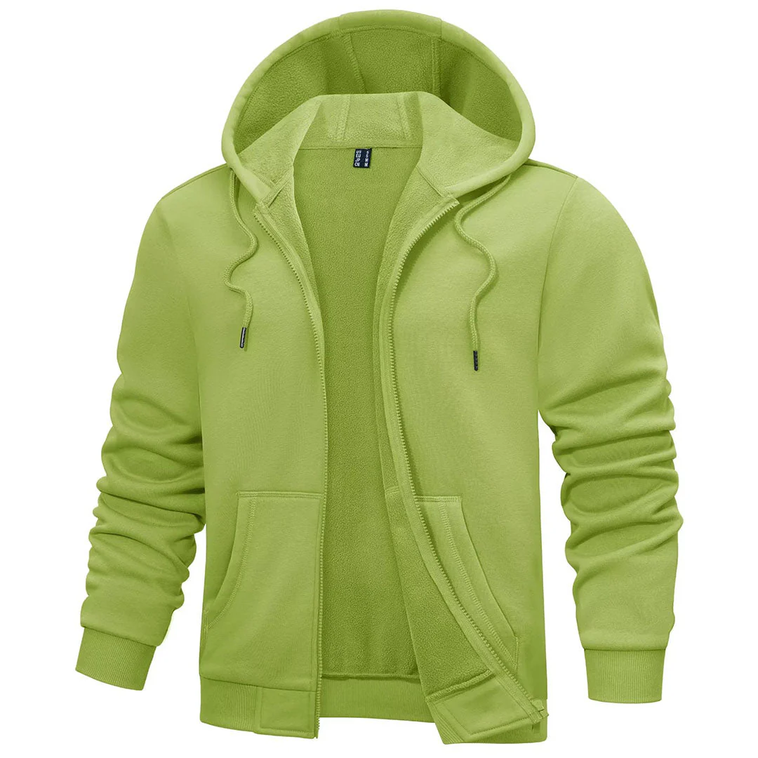 Men's Full Zip-Up Casual Active Hoodie