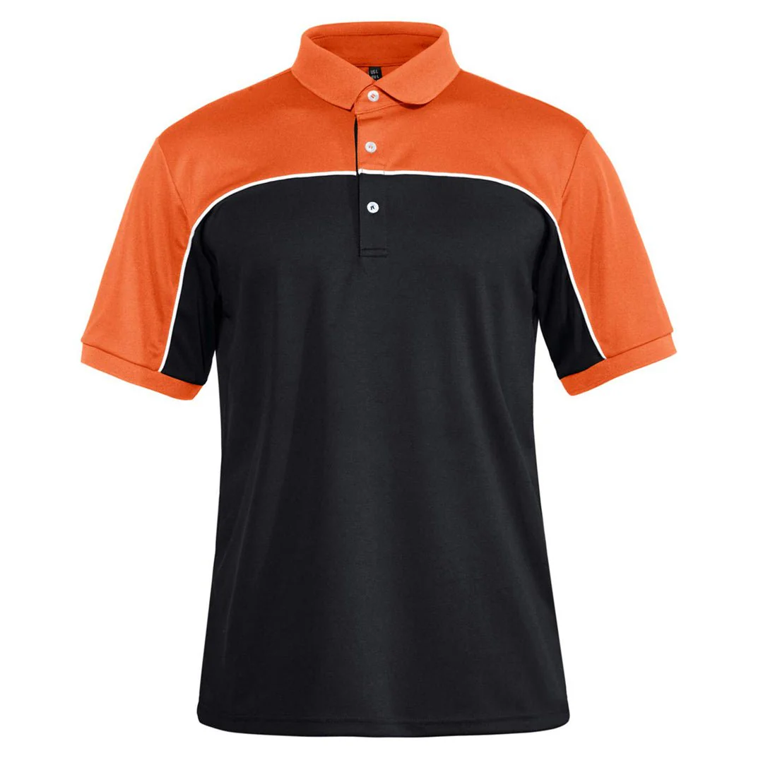 Men's Golf Polo Collared Shirts 3 Button Performance