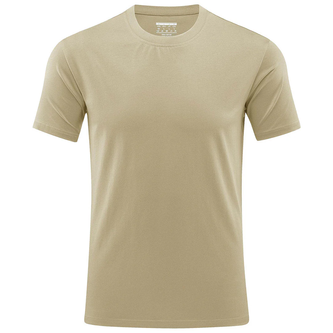 Men's Casual Crew Neck Cotton T-Shirt