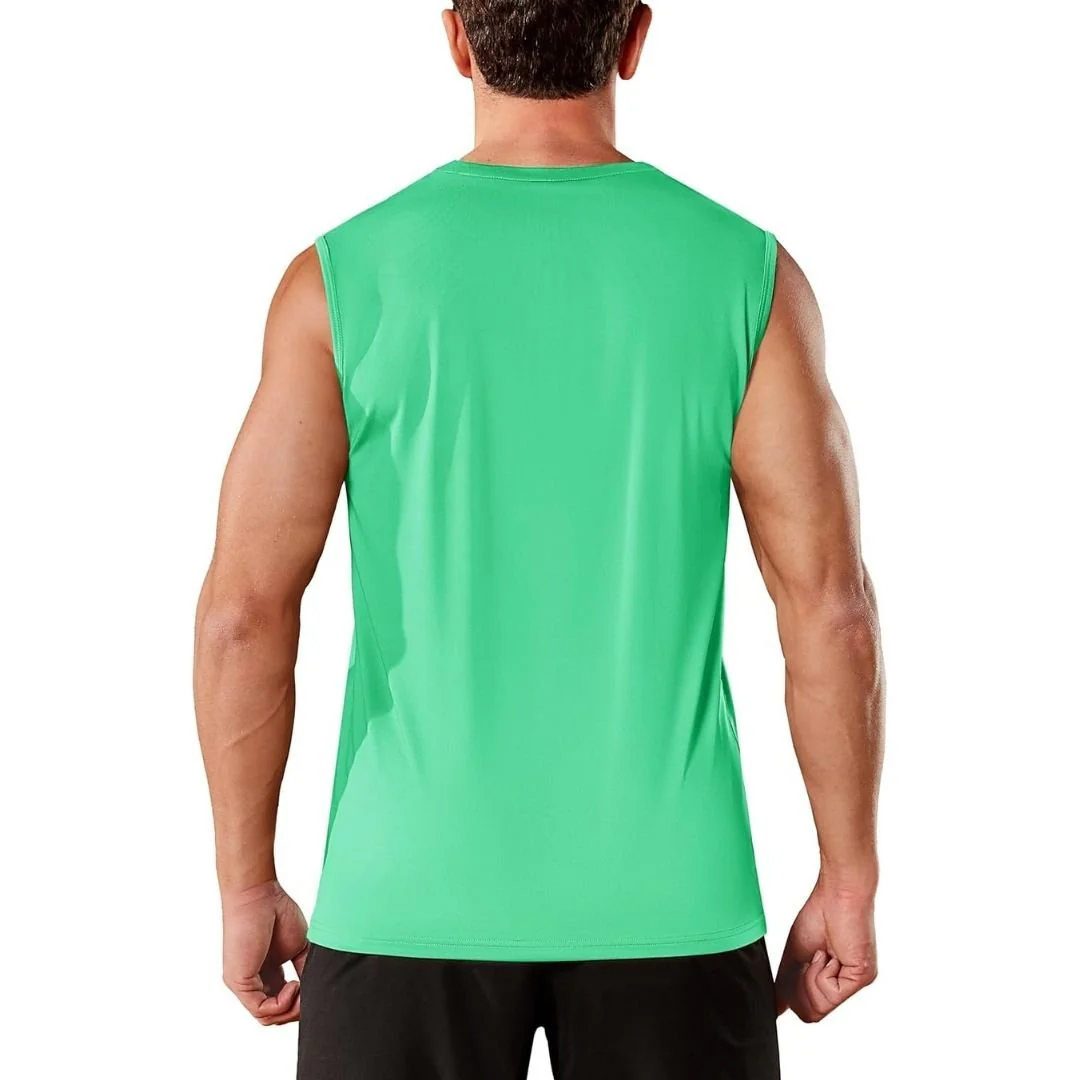 Men's UPF 50+ Sleeveless Quick Dry Gym Tank Tops