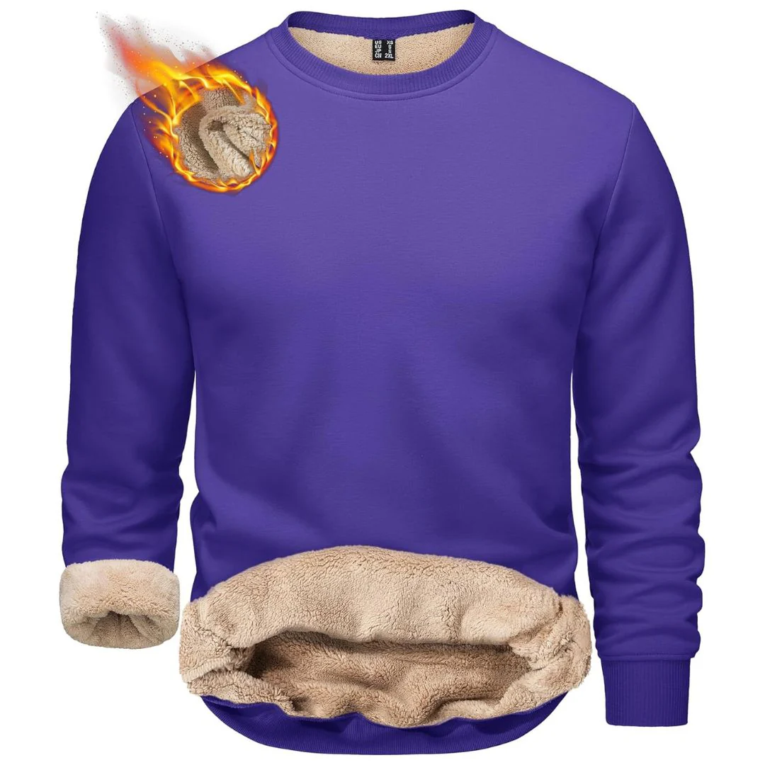 Men's Uncw Sweatshirts Vintage Crewneck Winter Active Warm Outdoor