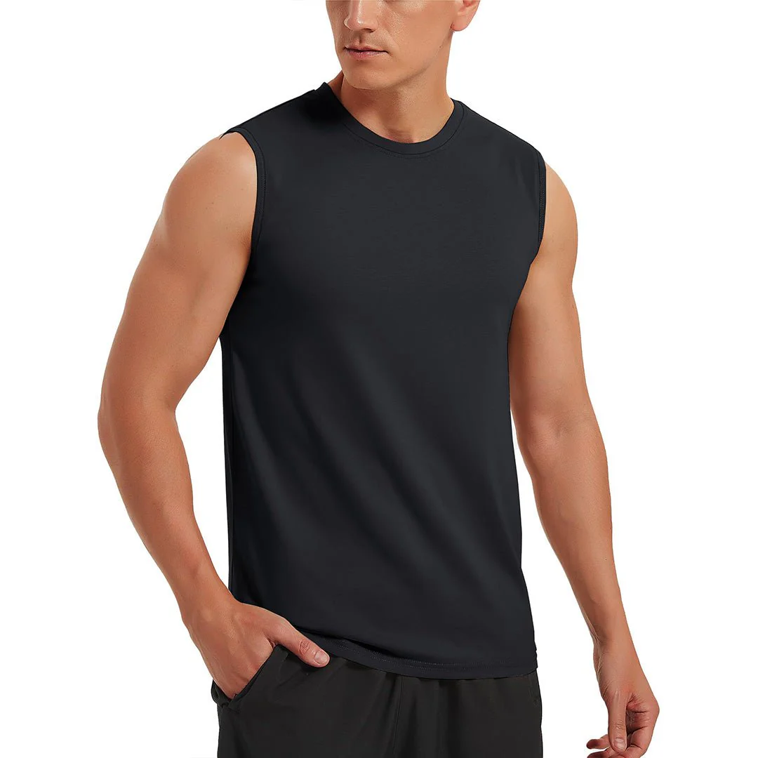 Men's Bodybuilding Tank Tops Cotton Workout T-Shirts