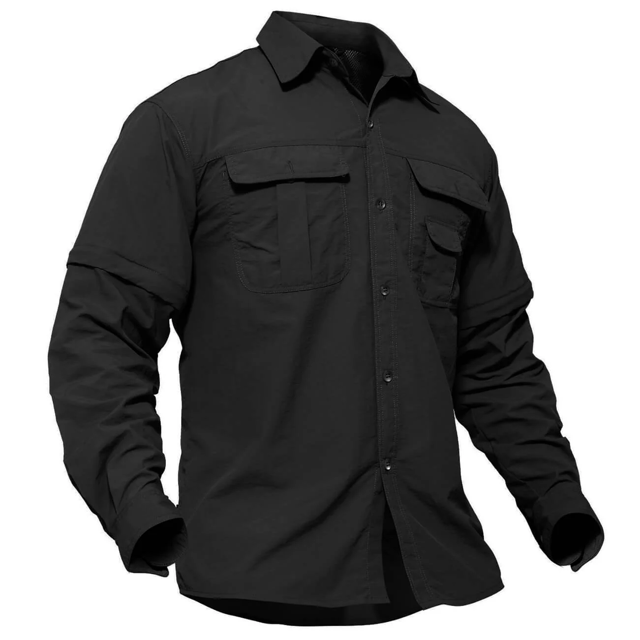 Men's Breathable Quick-Dry Convertible Outdoor Shirt
