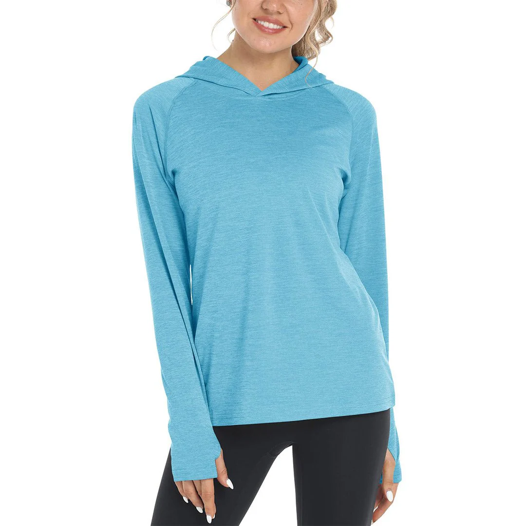 Women's Quick Dry UPF 50+ Hoodie Long Sleeve Shirts
