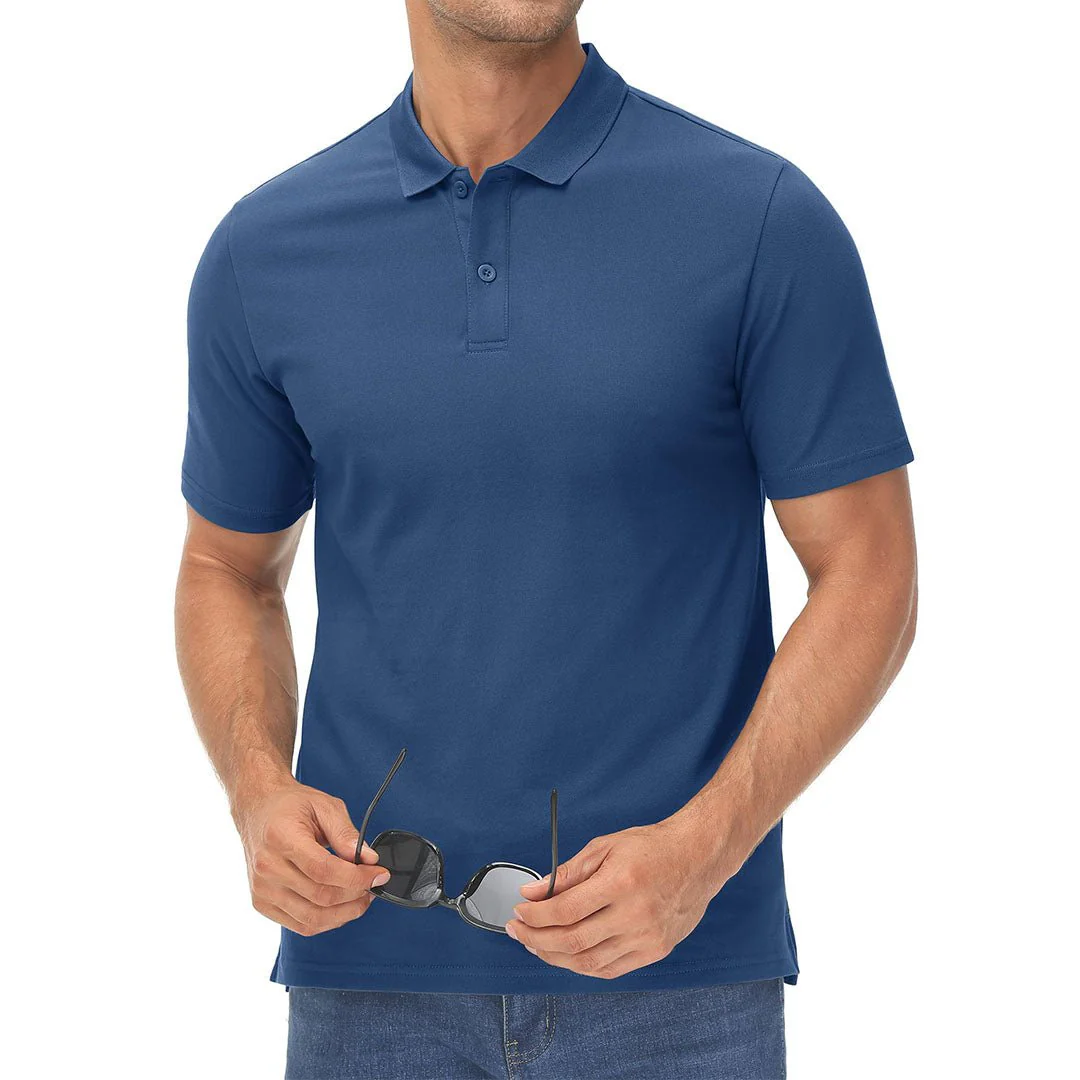 Men's Cooling Summer Casual Pique Polo T-shirts