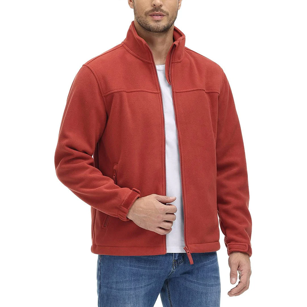 Men's Lightweight Full Zip Casual Fleece Jacket
