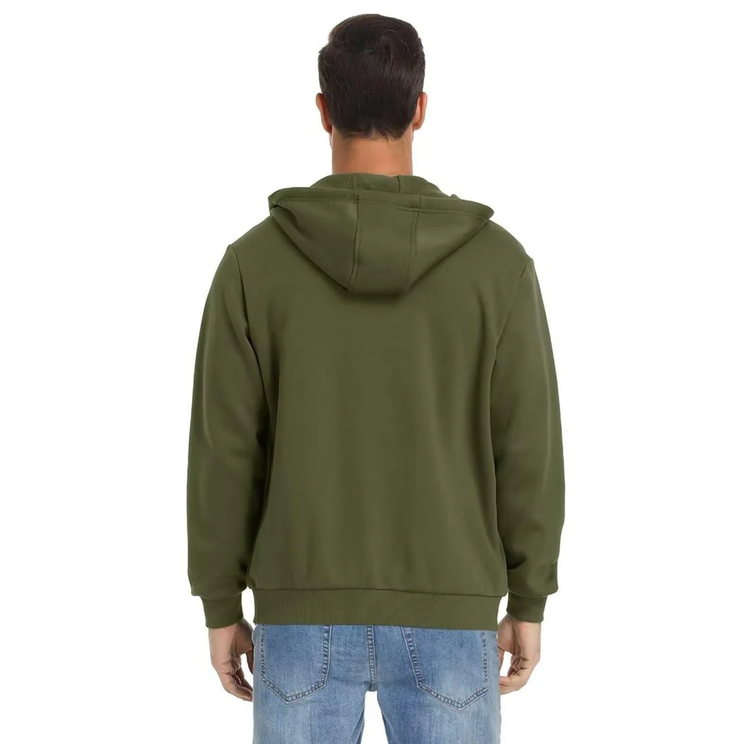 Men's Full Zip-Up Casual Active Hoodie