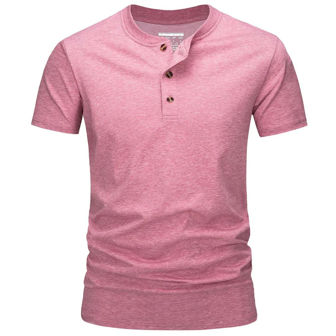 Men's Casual Cotton Henley Shirts