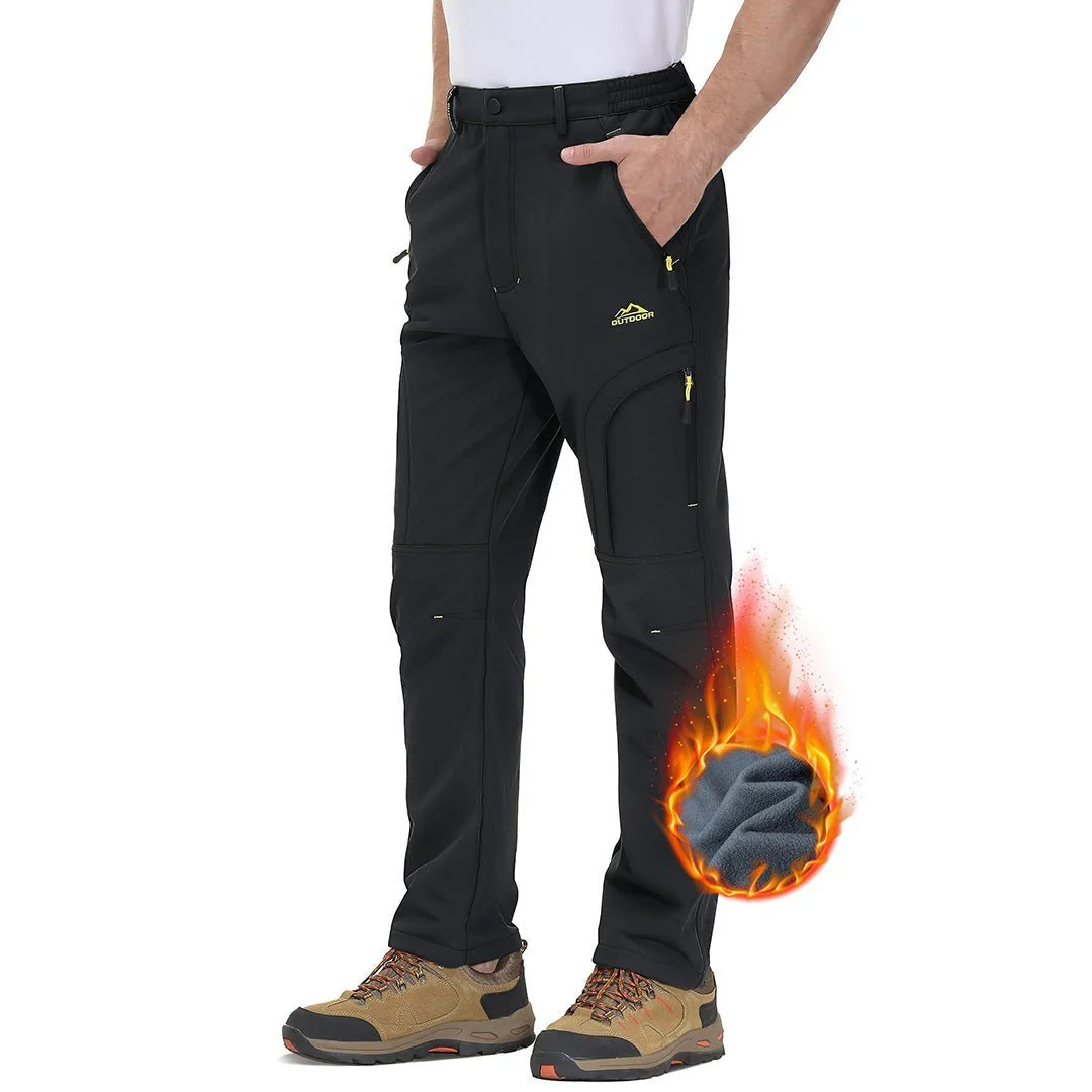 Men's Hiking Water Resistant Reinforced Knees Winter Pants