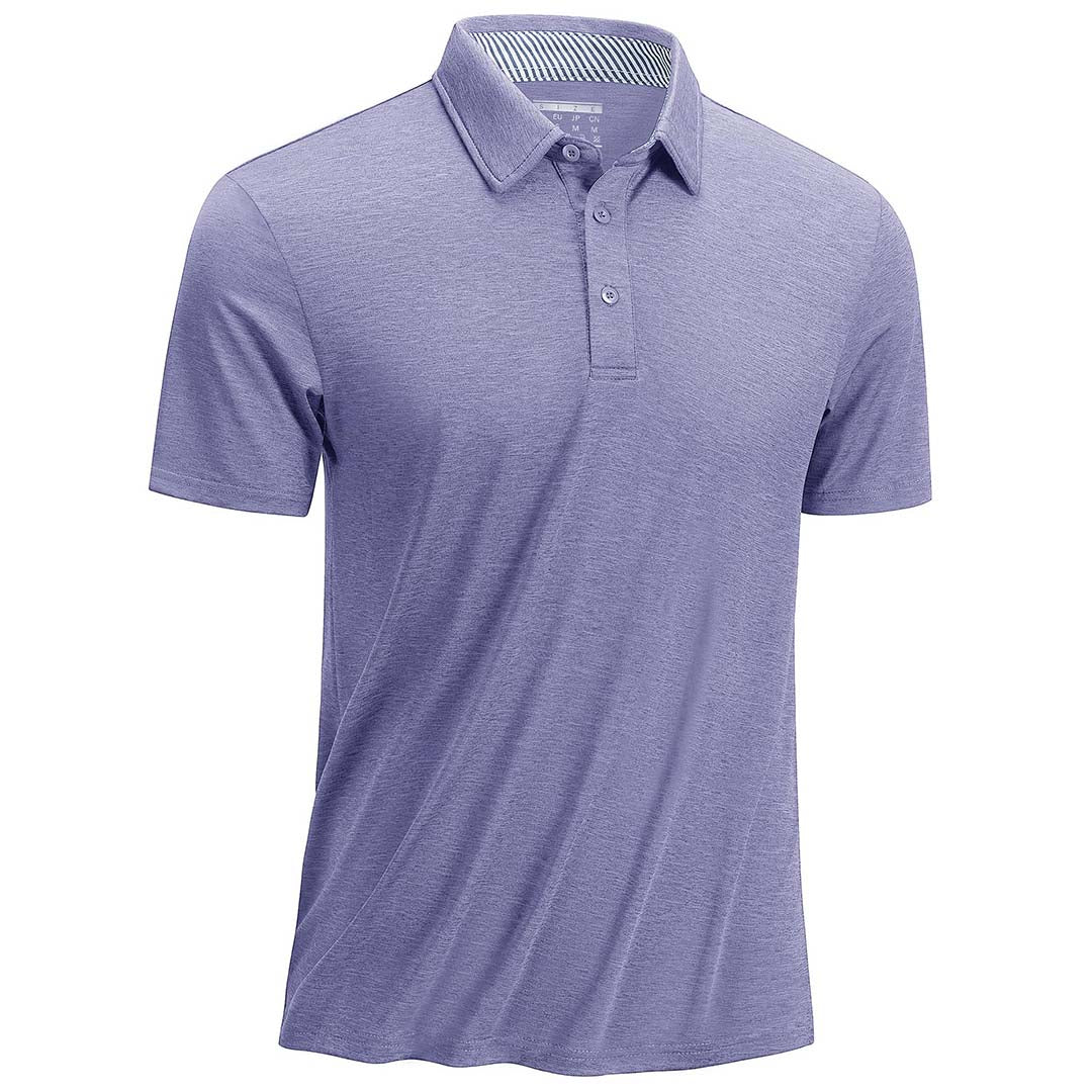 Men's Casual Polo Golf Shirts Quick Dry 3 Buttons