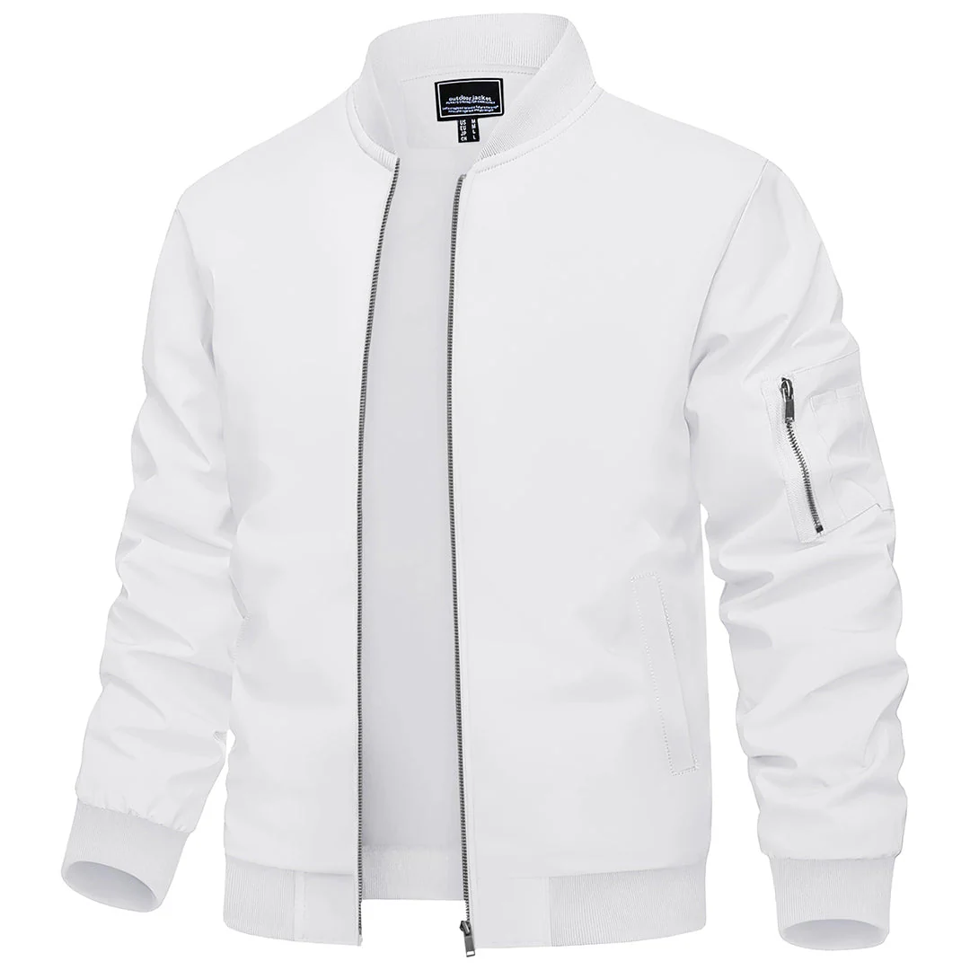 Men's Lightweight Bomber Zip Jackets