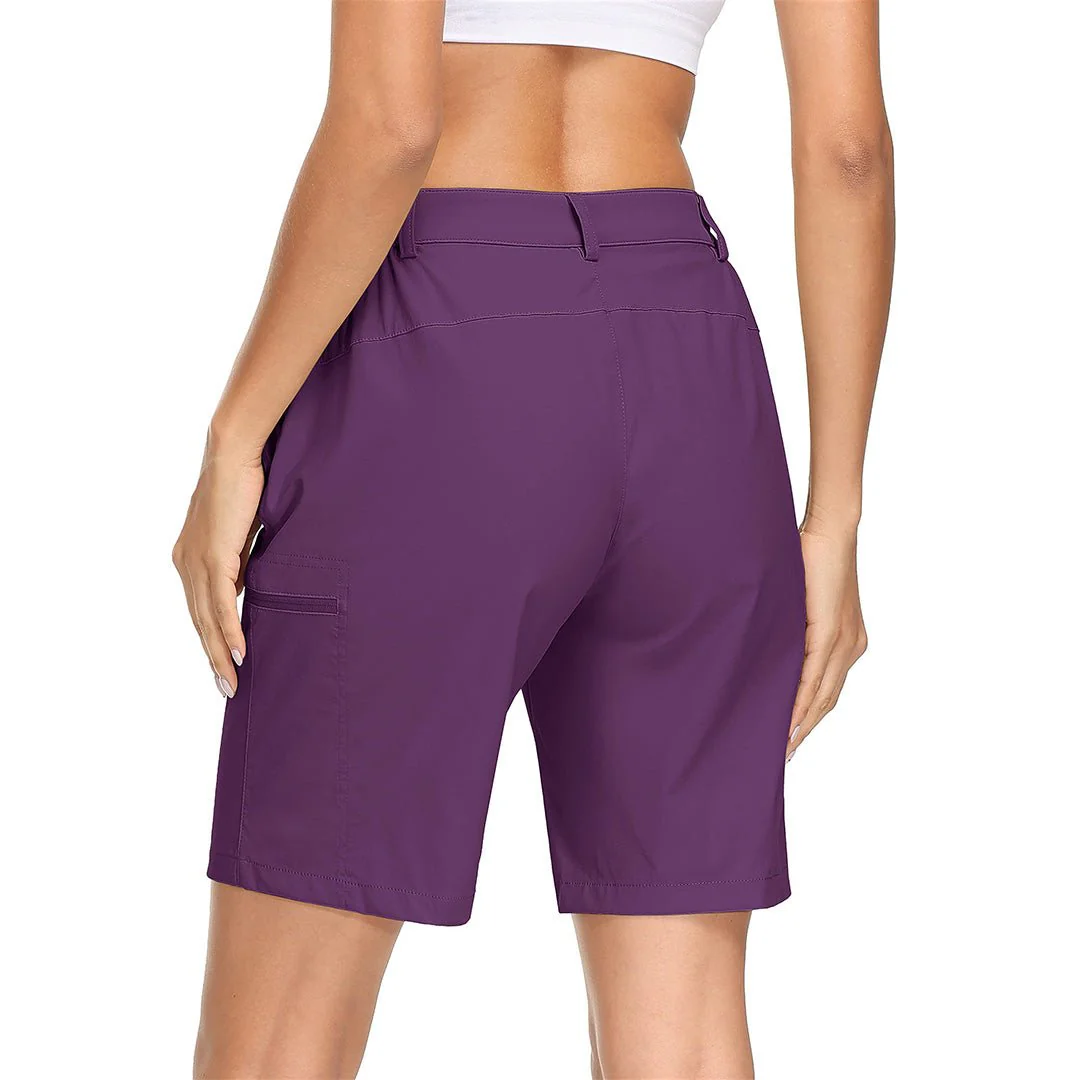 Women's Hiking Workout Quick Dry Cargo Shorts Multi Pockets