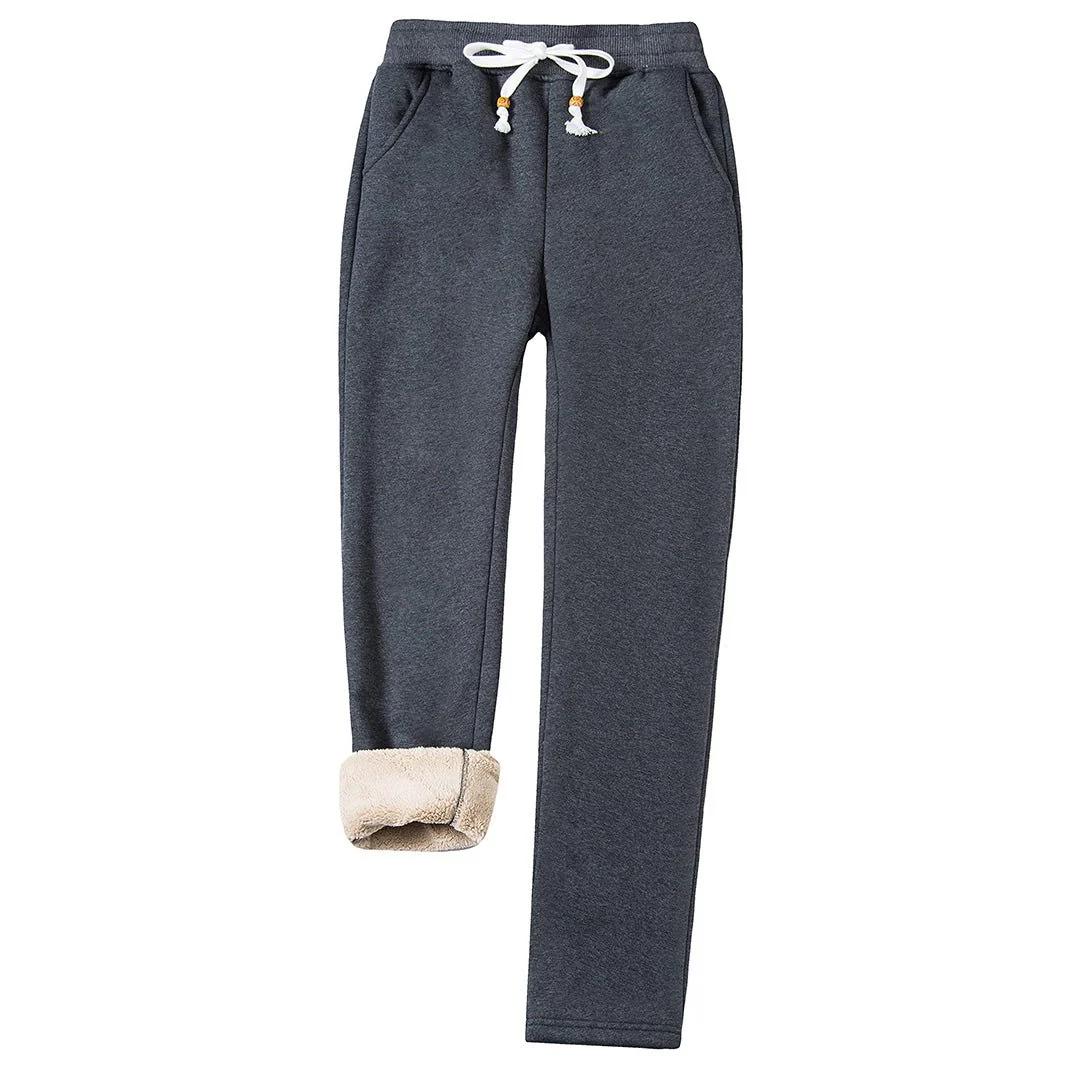 Women's Fleeced Lined Joggers Warm Sweatpants