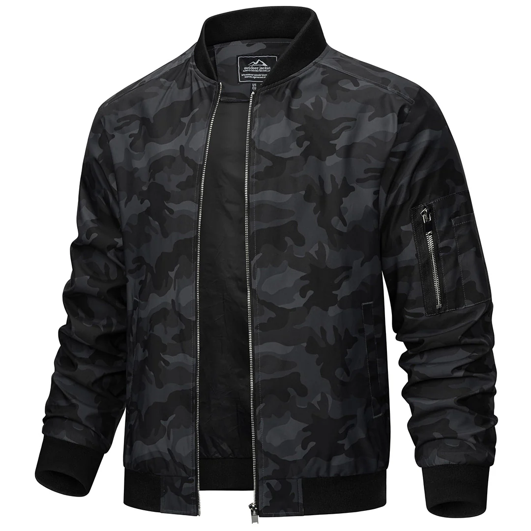 Men's Lightweight Bomber Zip Jackets