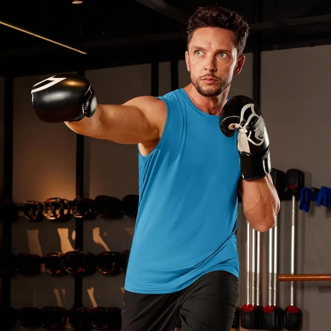 Men's UPF 50+ Sleeveless Quick Dry Gym Tank Tops