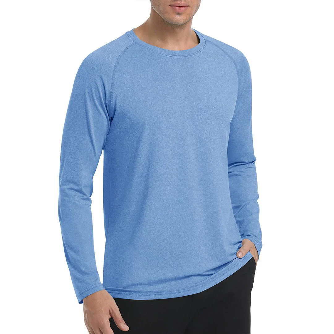 Men's UPF 50+ Fishing Swim Long Sleeve Shirts