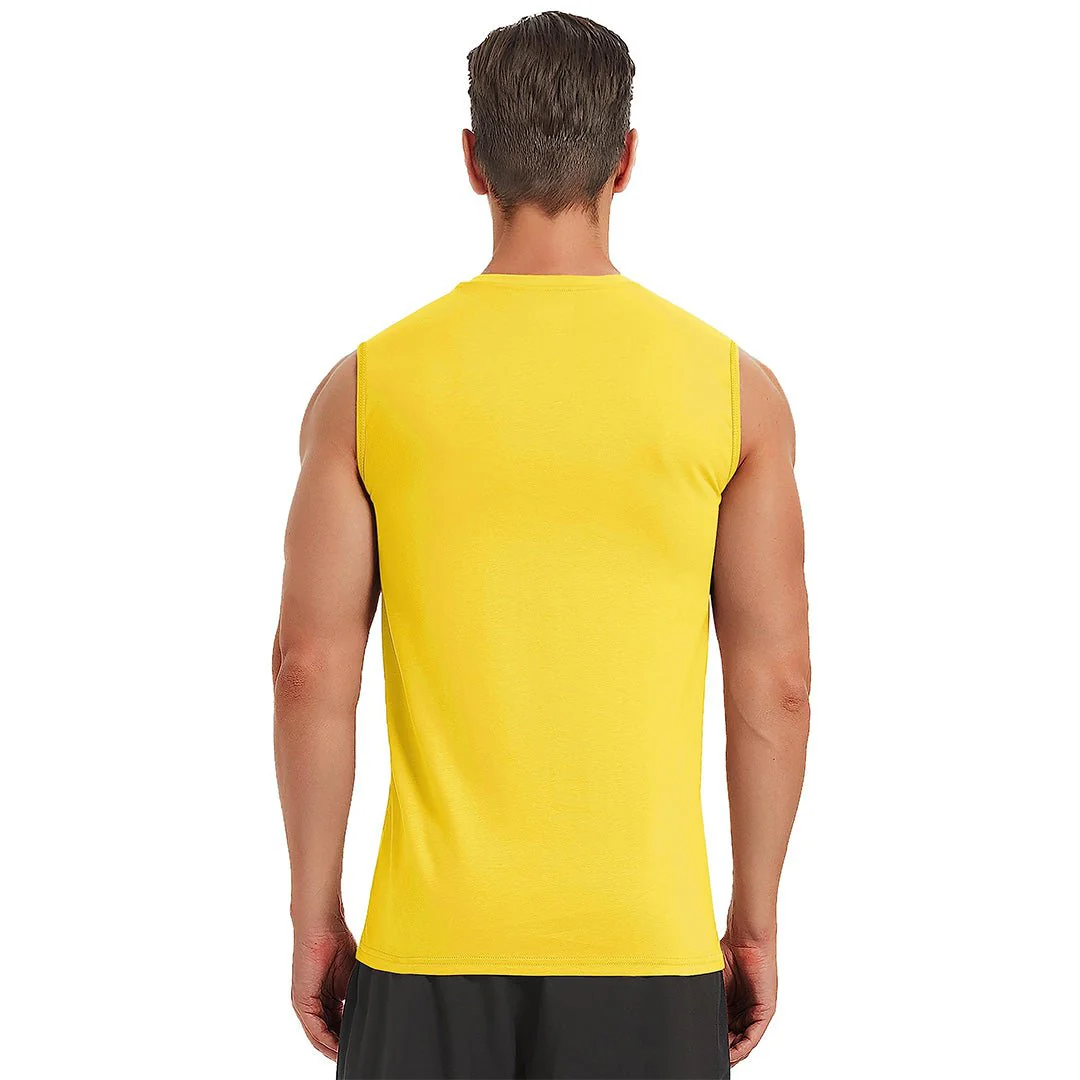 Men's Bodybuilding Tank Tops Cotton Workout T-Shirts