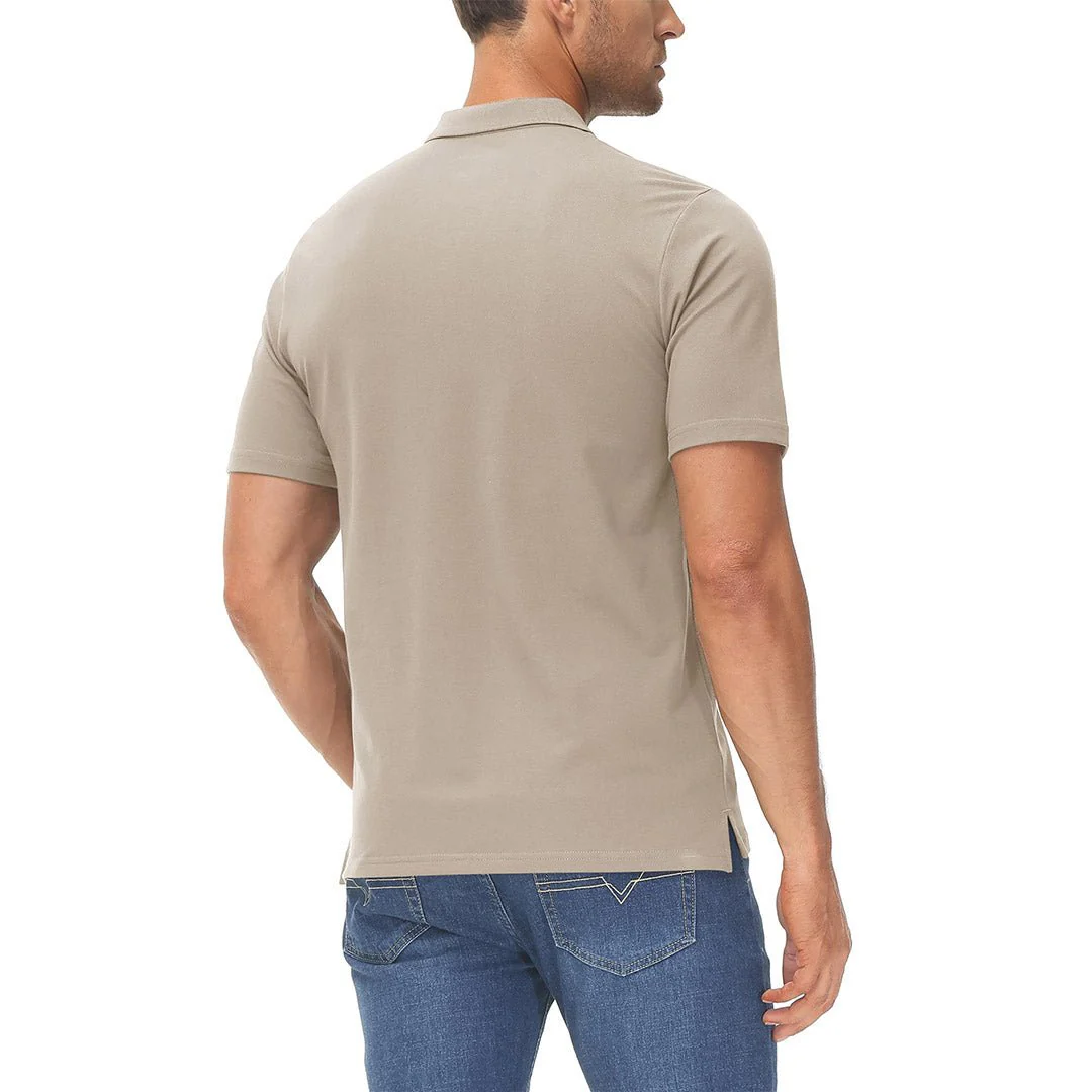 Men's Cooling Summer Casual Pique Polo T-shirts