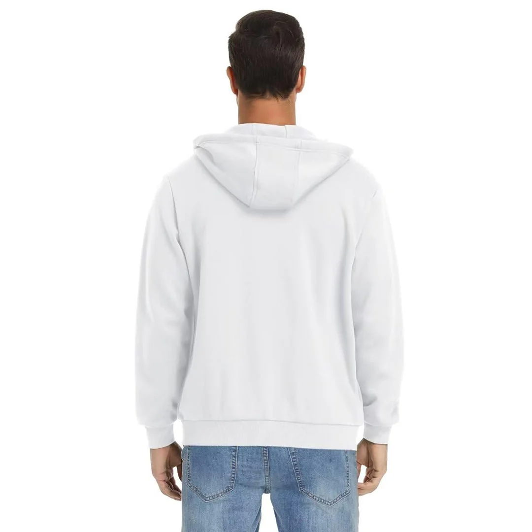 Men's Full Zip-Up Casual Active Hoodie