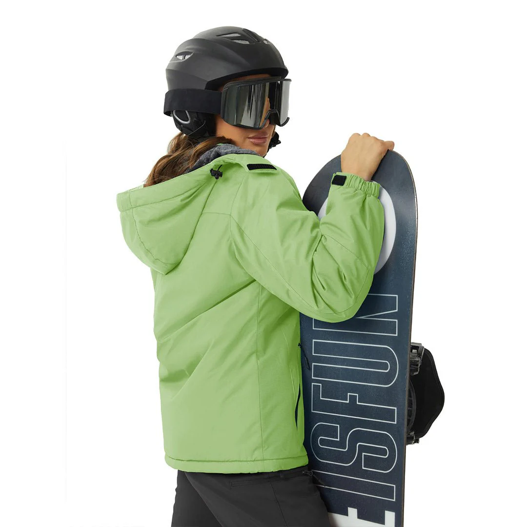 Women's Winter Jacket Waterproof Hooded Fleece Lined Warm Coat Windbreaker