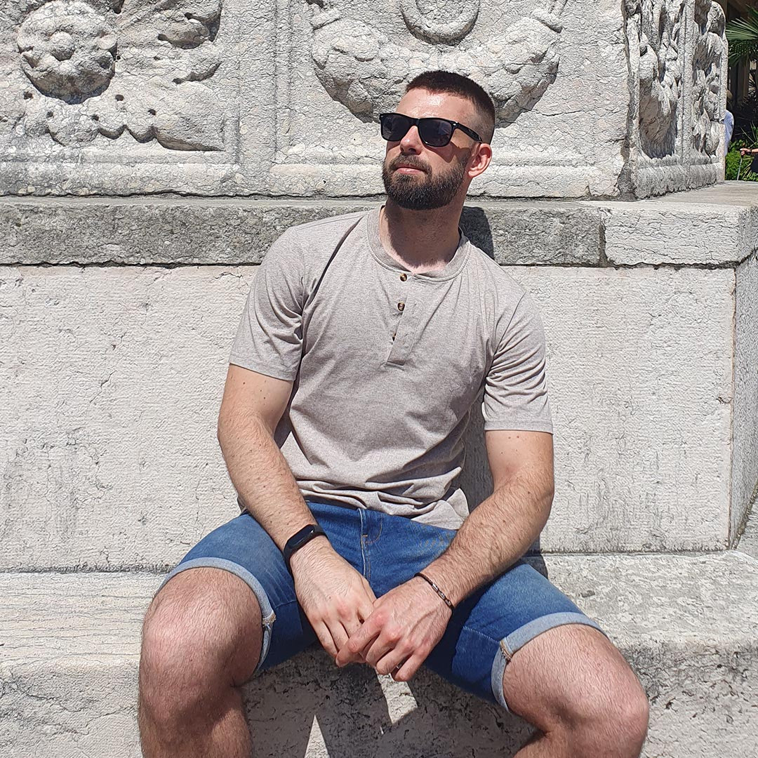 Men's Casual Cotton Henley Shirts