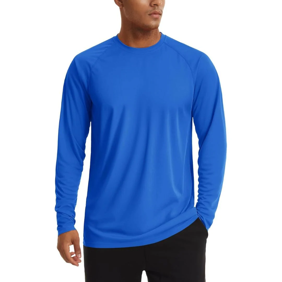 Men's UPF 50+ Long Sleeve Quick Dry Sun Protection Shirt