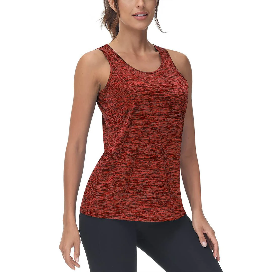 Women's Lightweight Athletic Yoga Crewneck Tank Tops