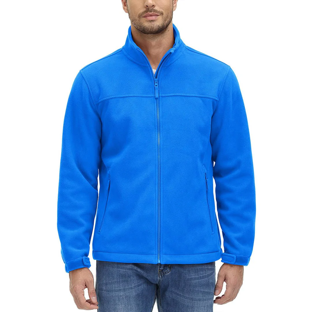 Men's Lightweight Full Zip Casual Fleece Jacket