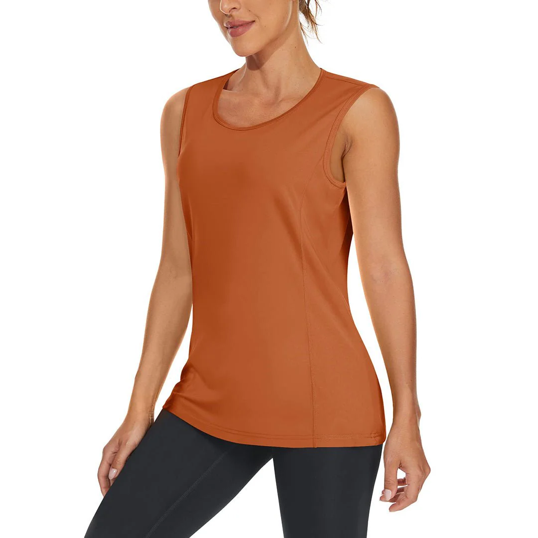 Women's Quick Dry Sun Protection UPF 80+ Running Yoga Tank Tops