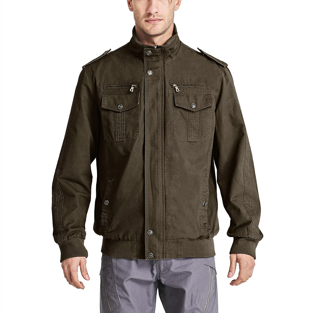 Men's Military Lightweight Cargo Army Fall Tactical Jacket Windbreaker