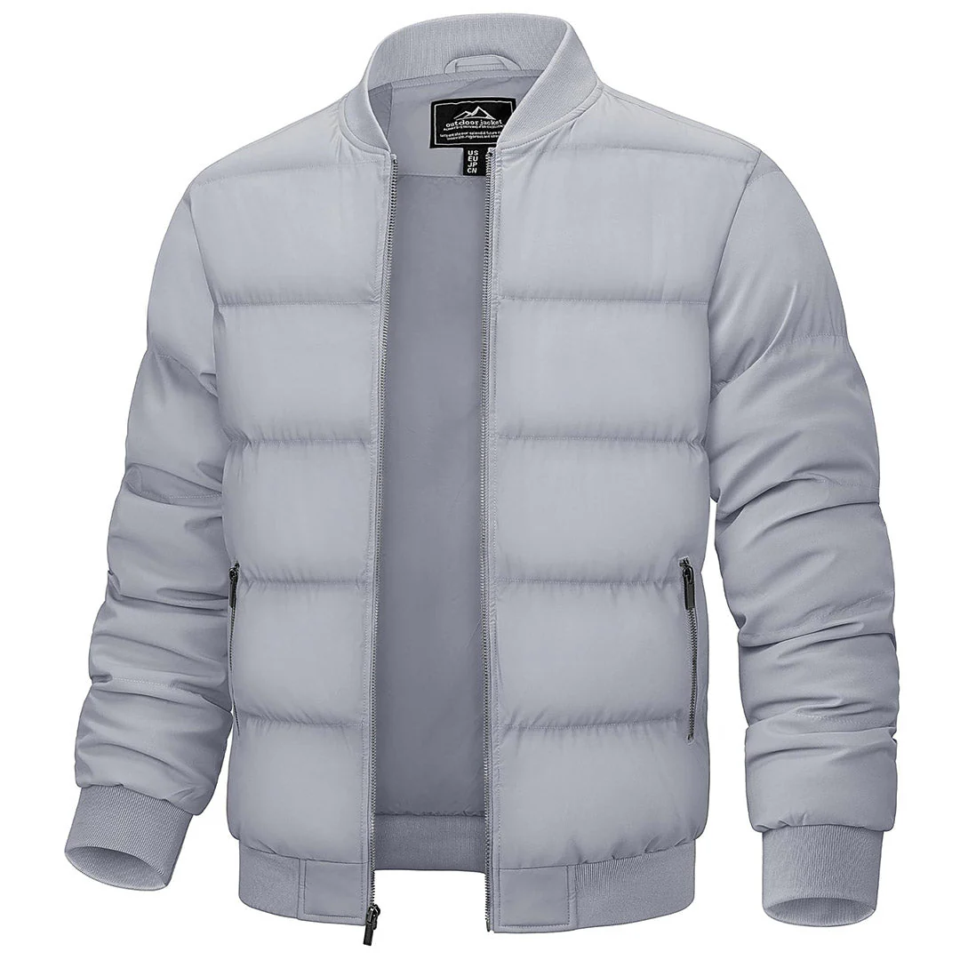 Men's Quilted Puffer Jacket Lightweight Water-Resistant Warm Winter Coat