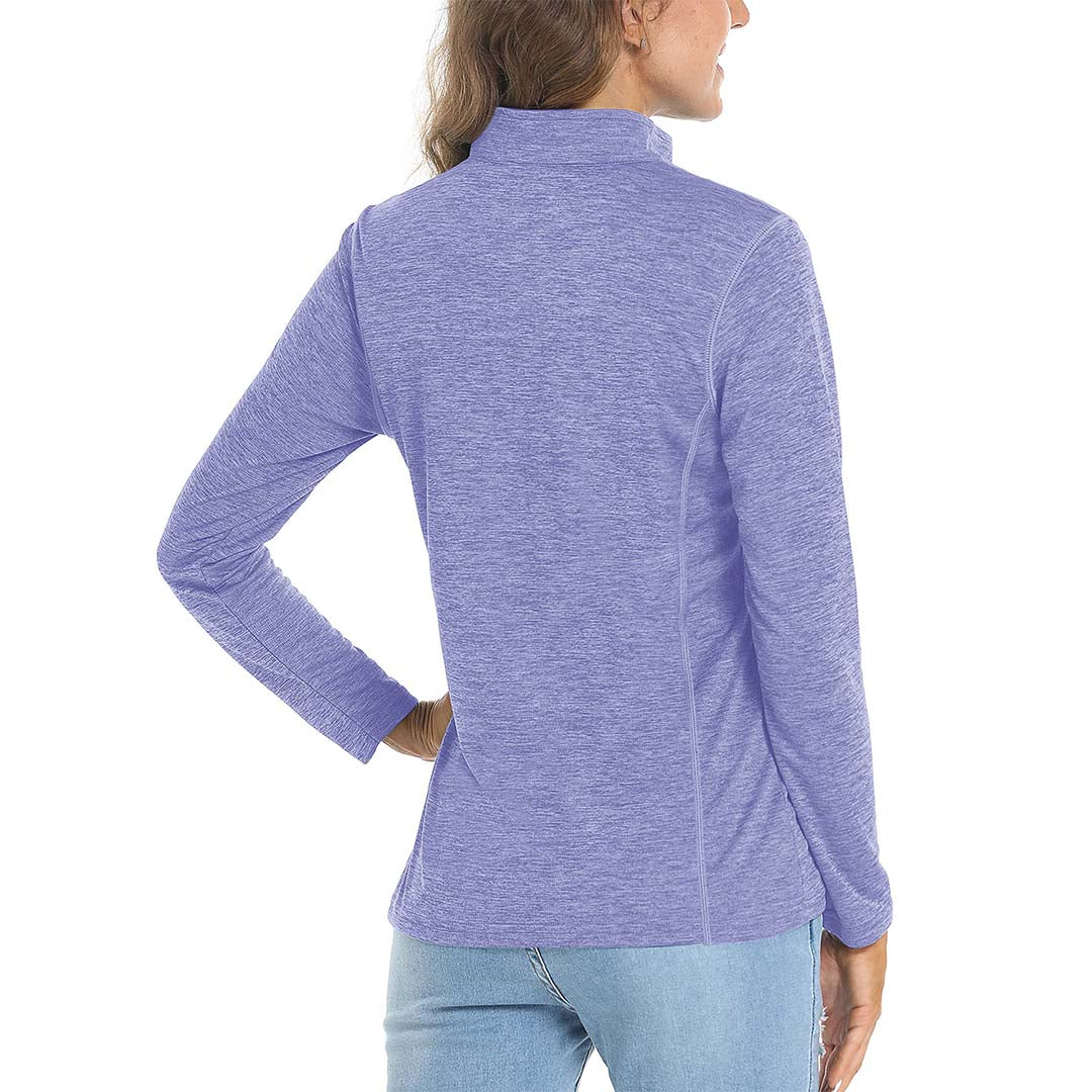 Women's UPF 50+ 1/4 Zip Quick Dry Hiking Shirts