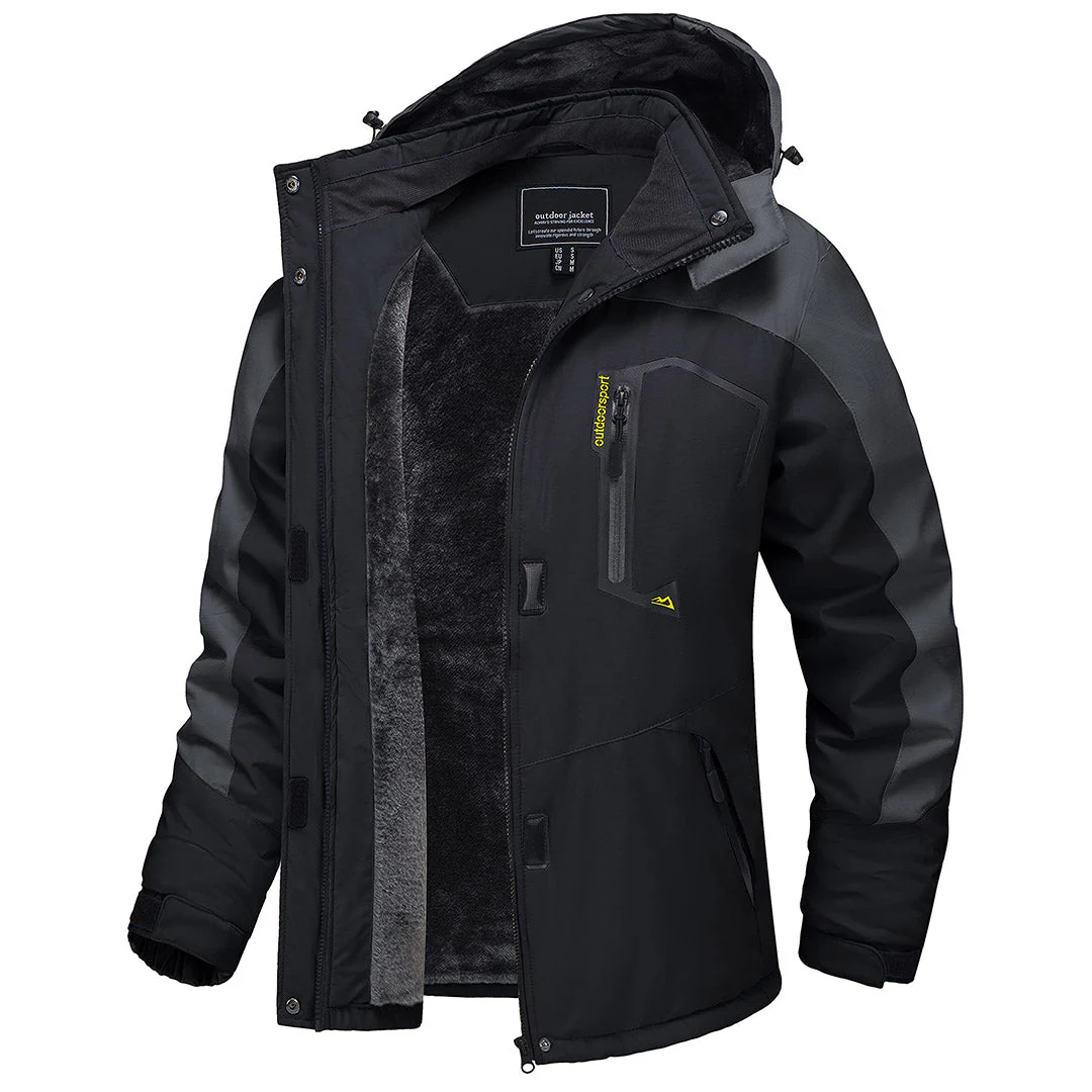 Women's Winter Jacket Waterproof Hooded Fleece Lined Warm Coat Windbreaker