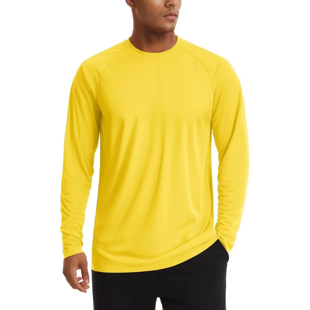 Men's UPF 50+ Long Sleeve Quick Dry Sun Protection Shirt