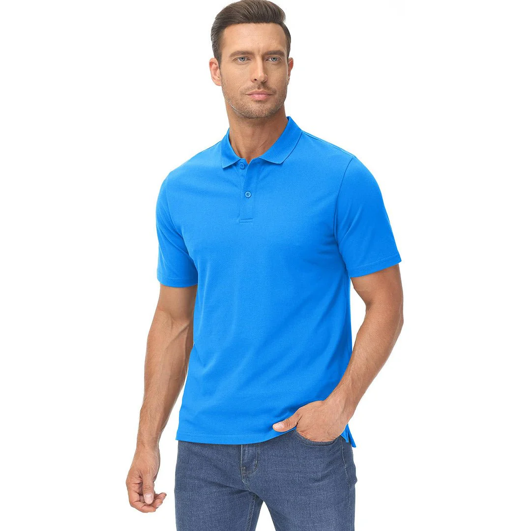 Men's Cooling Summer Casual Pique Polo T-shirts