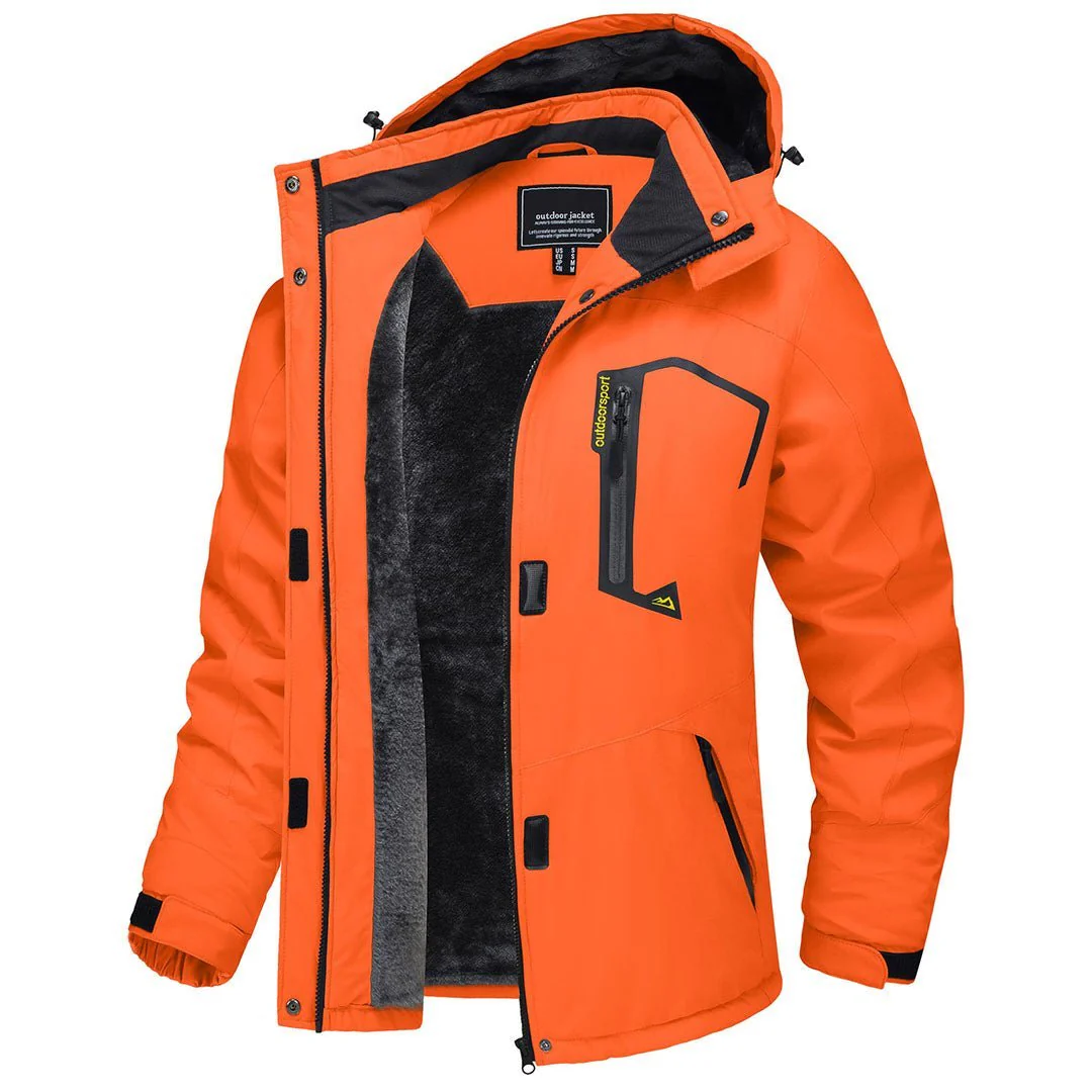 Women's Winter Jacket Waterproof Hooded Fleece Lined Warm Coat Windbreaker