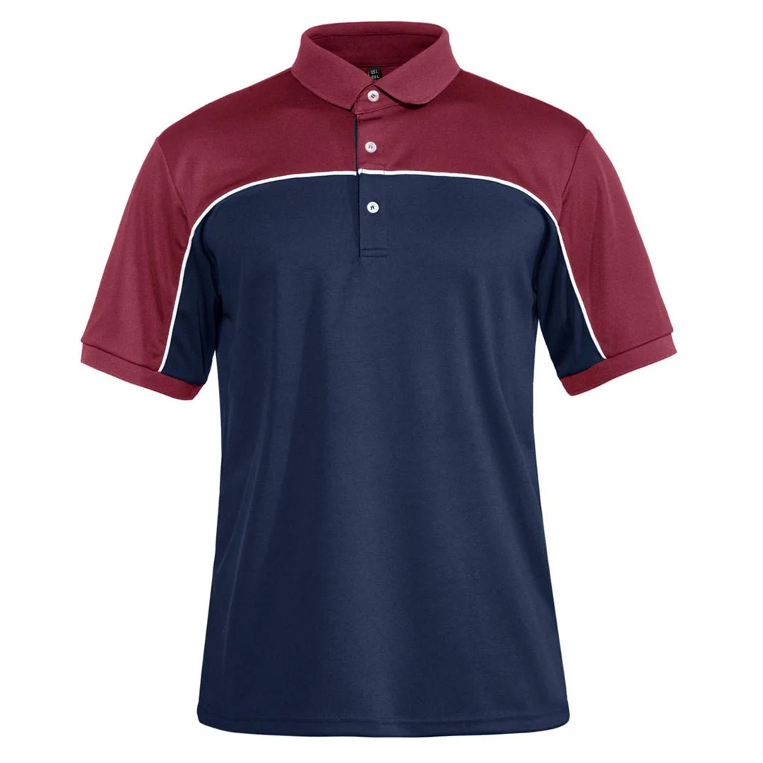 Men's Golf Polo Collared Shirts 3 Button Performance