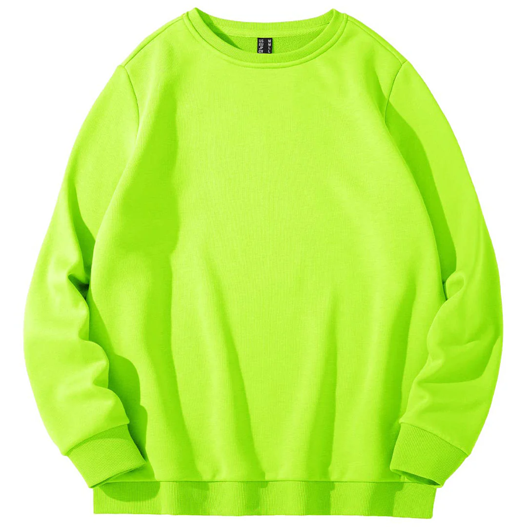 Women's Fleece-Lined Crewneck Casual Sweatshirts