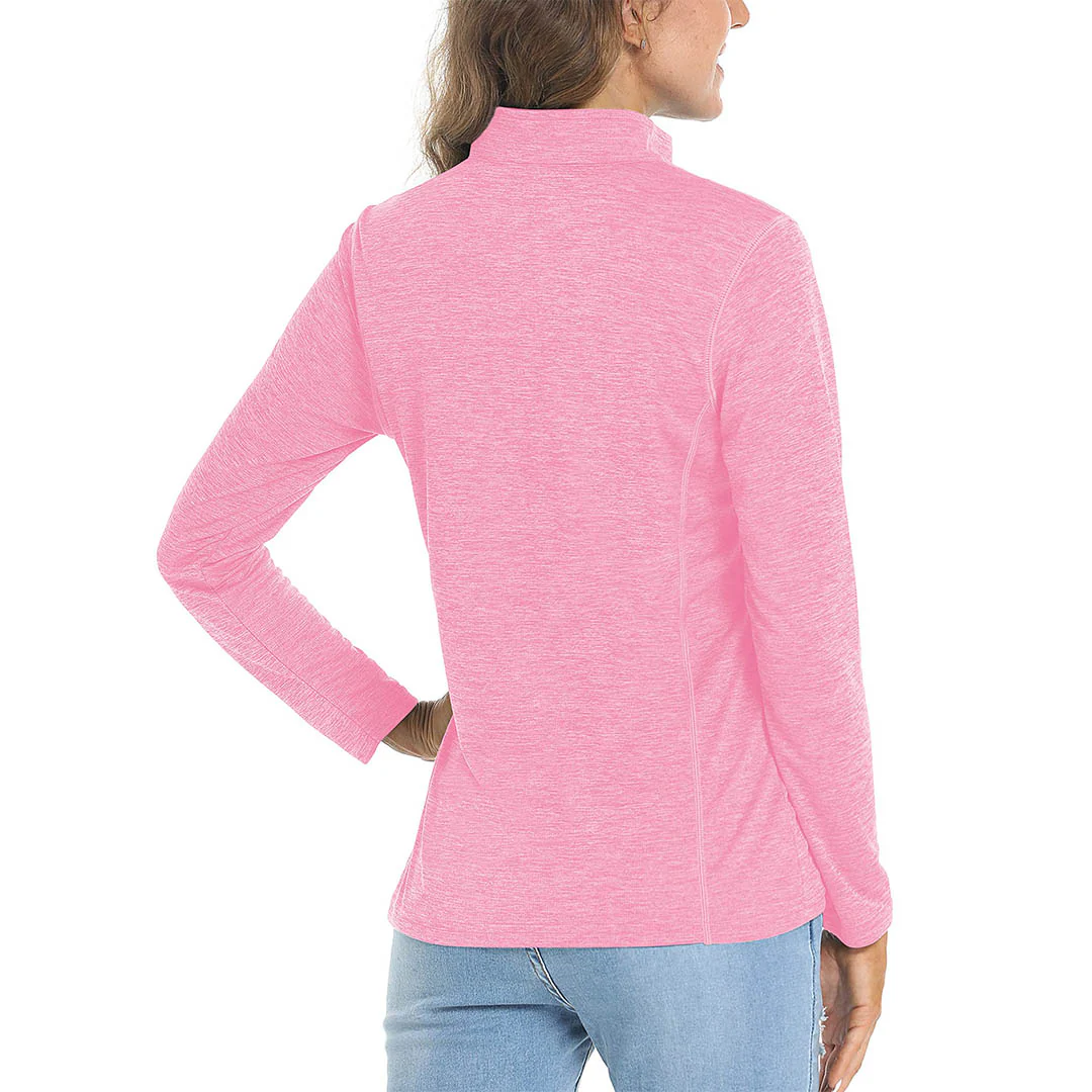 Women's UPF 50+ 1/4 Zip Quick Dry Hiking Shirts