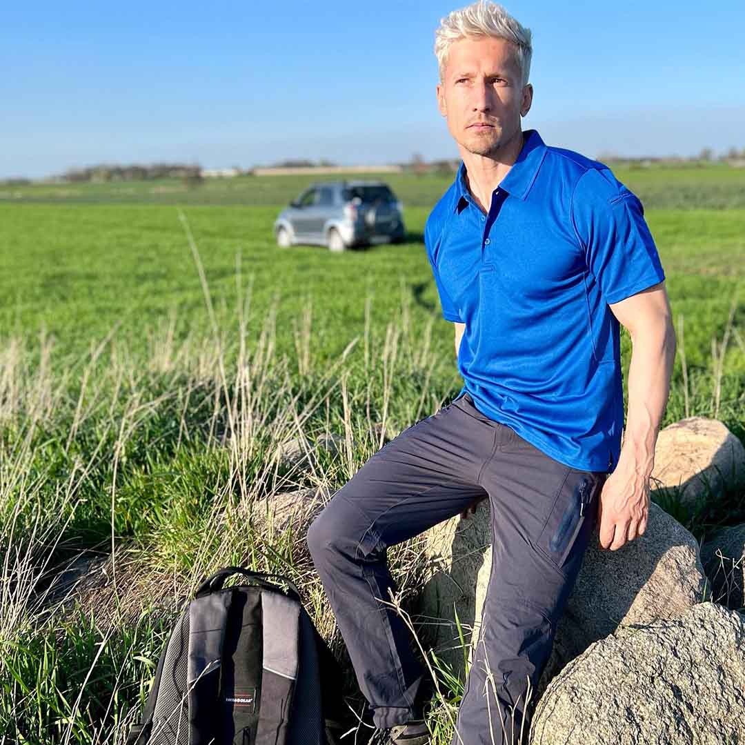 Men's Quick Dry Water Resistant 8 Pockets Cargo Hiking Pants