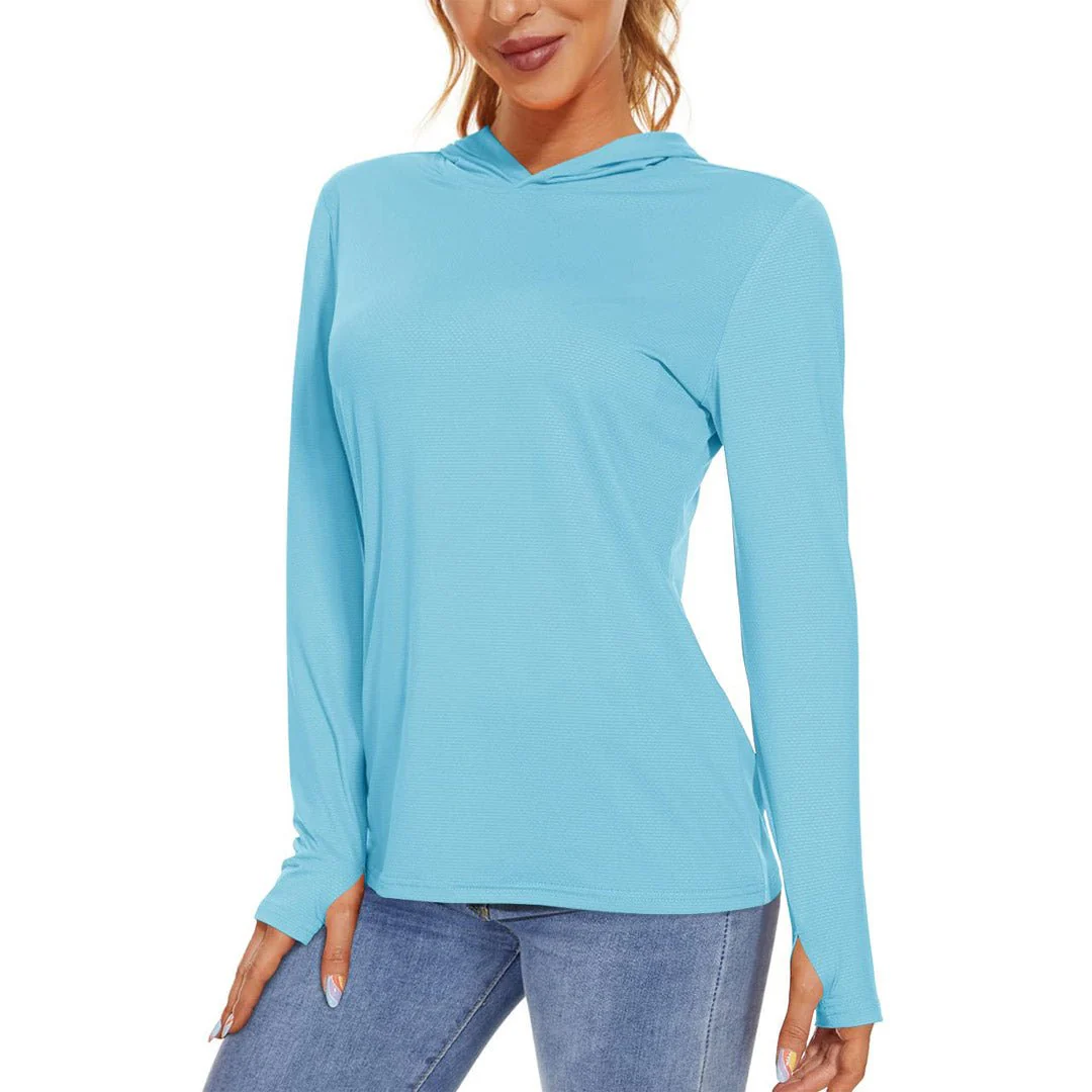 Women's UPF 50+ Sun Protection Long Sleeve Hoodies Shirts