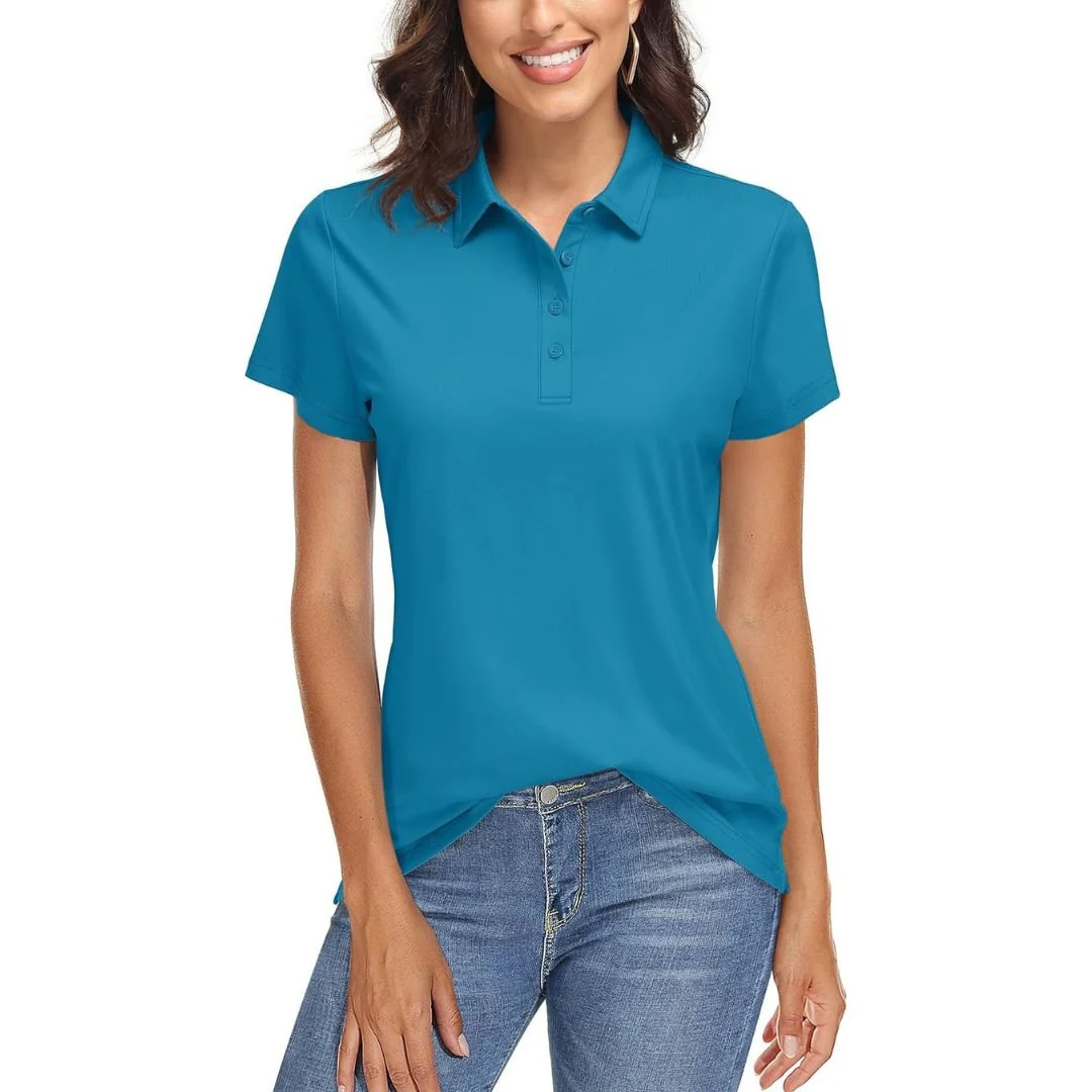 Women's UPF 50+ Sun Protection Golf Quick-Dry Polo Shirts