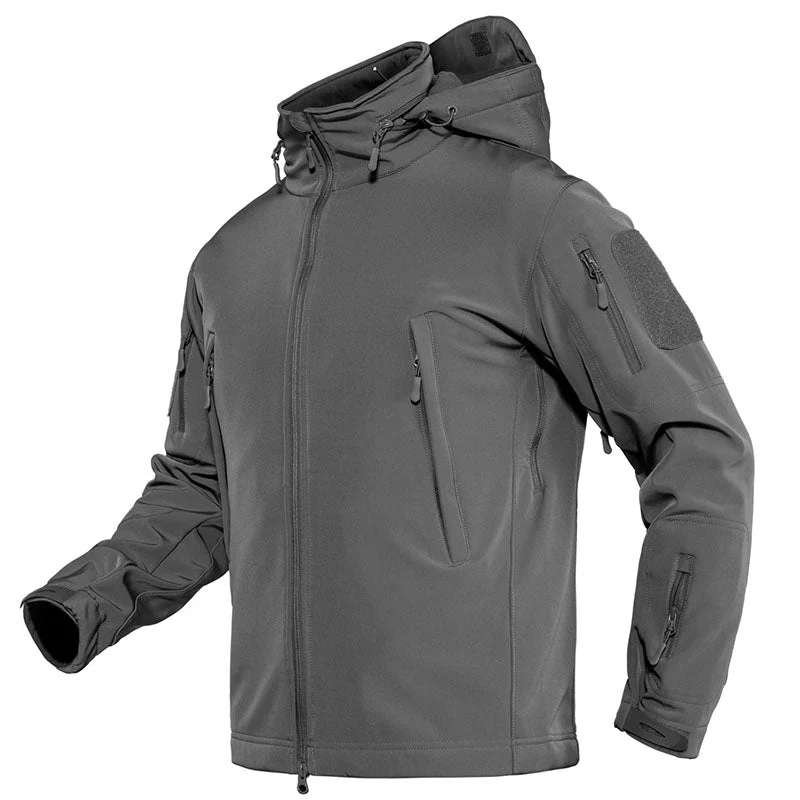 Men's Combat Airsoft Softshell Fleece Army Coat