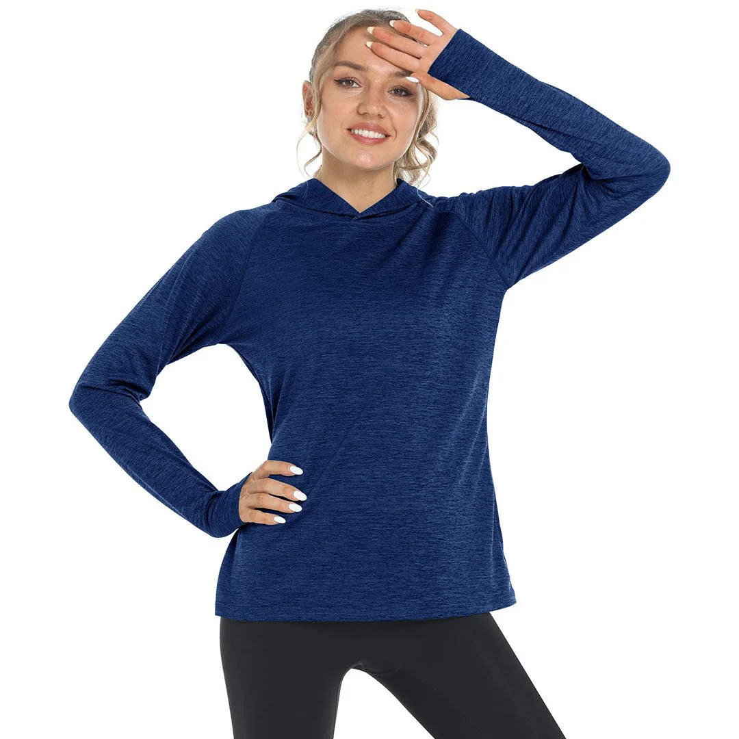 Women's Quick Dry UPF 50+ Hoodie Long Sleeve Shirts