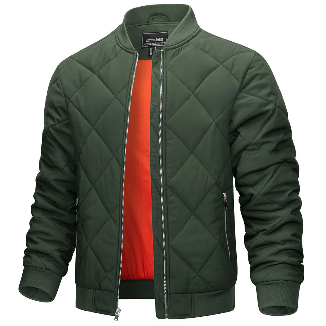 Men's Winter Windproof Bomber Varsity Jackets