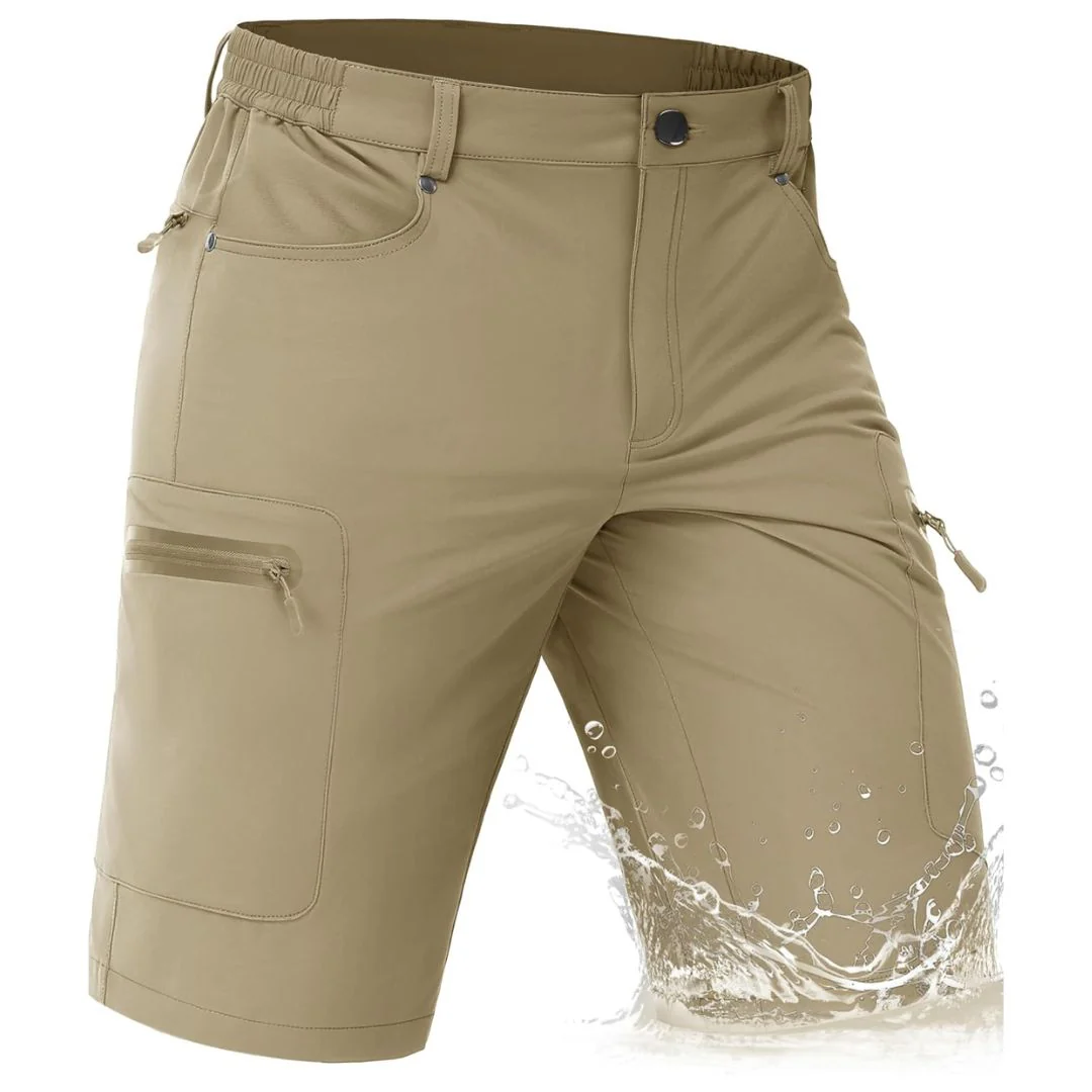 Men's Hiking Cargo Shorts with Zipper Pockets